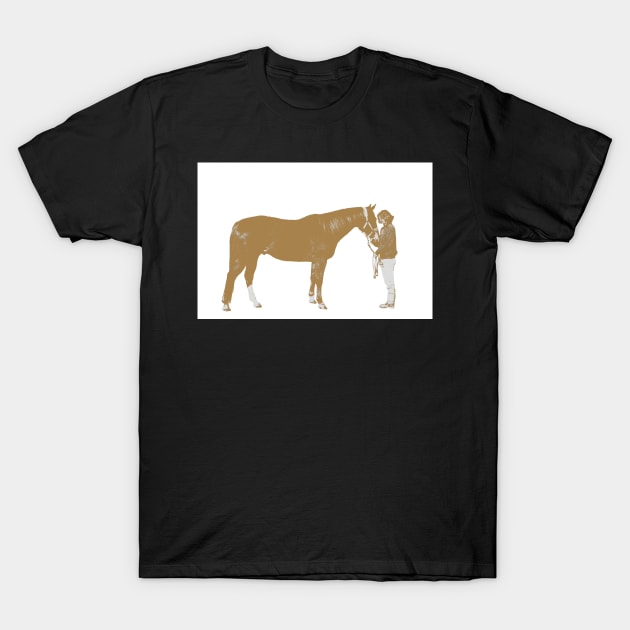 girl and horse T-Shirt by sarelitay